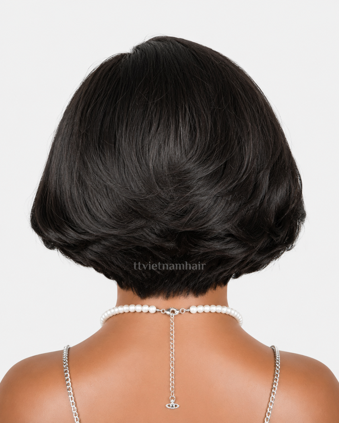 13×4 Frontal Bob Wig – Black Straight 6 Inch | Vietnamese Human Hair
