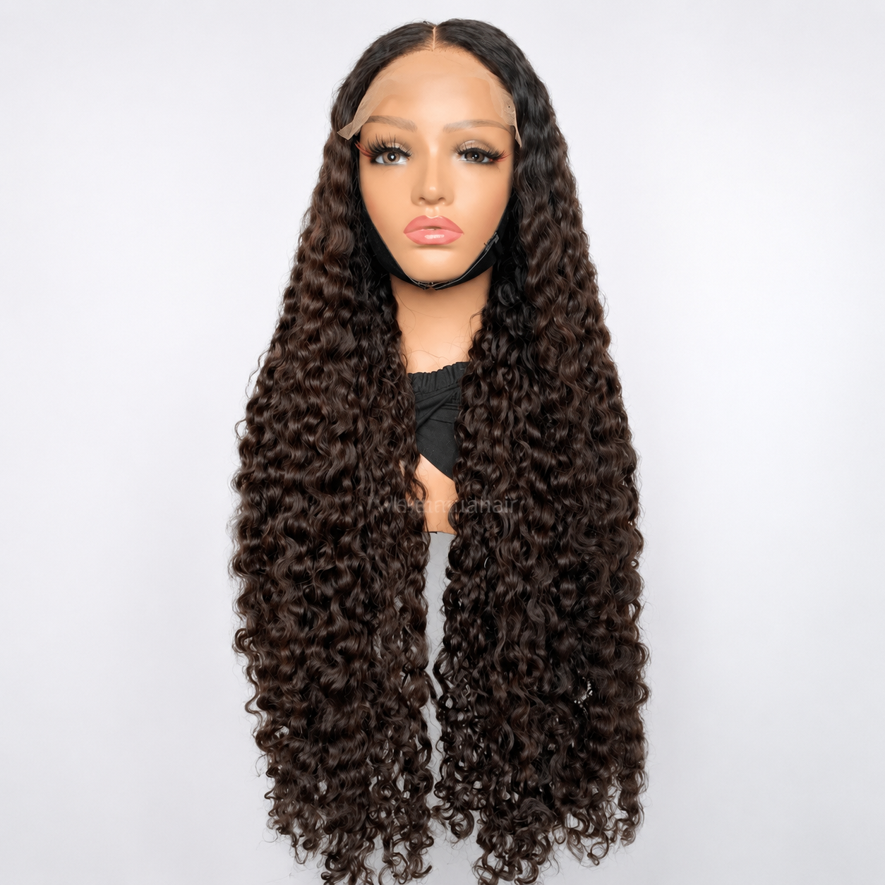 5×5 Closure Wig – Brown Eurasian Curly 34 Inch 400g | SDD Virgin Super Double Drawn Vietnamese Hair