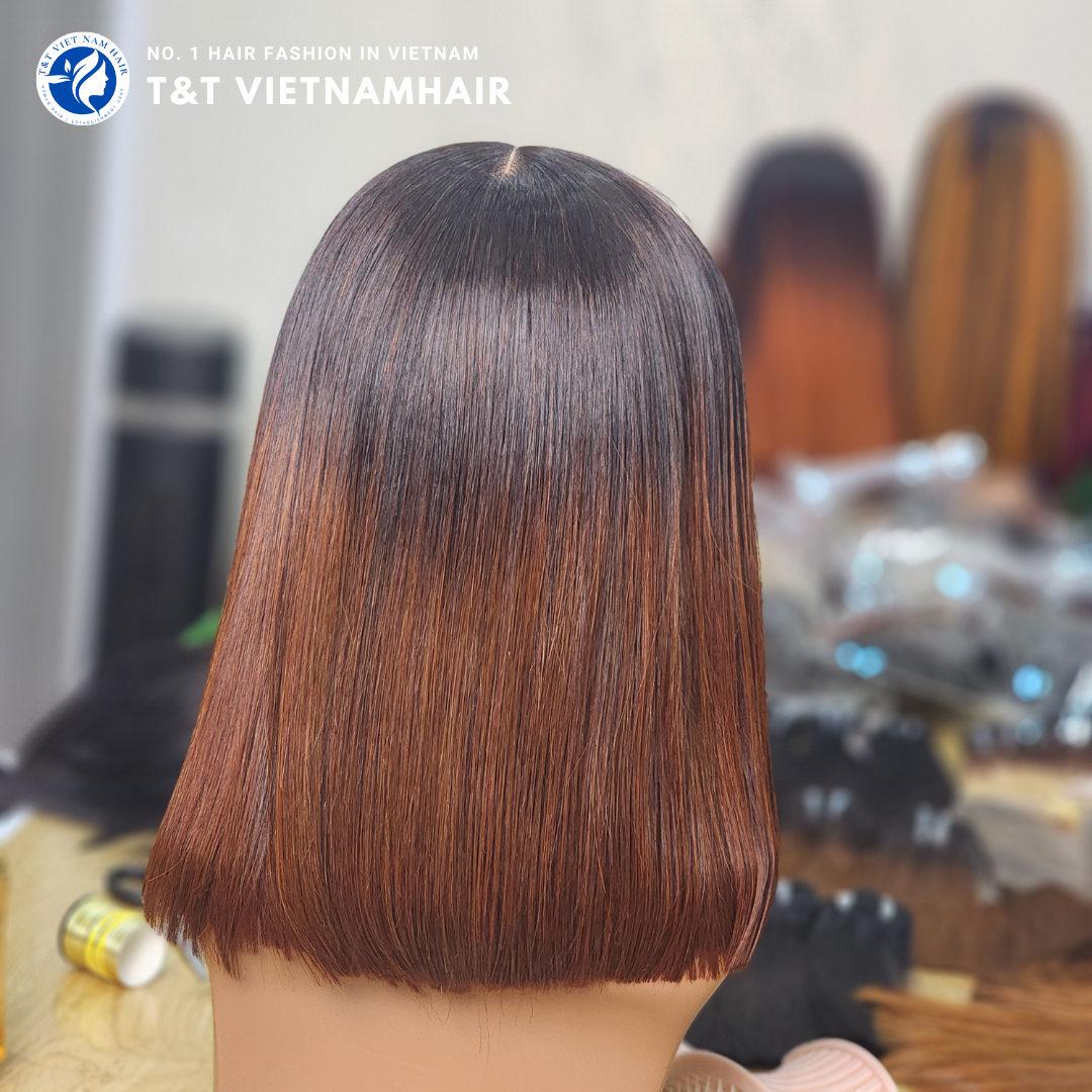 Ombre Brown 2×6 Closure Bob Wig – Virgin Hair