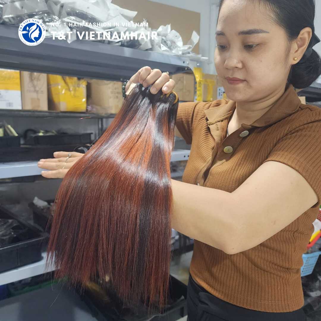 Piano Brown Straight Hair Bundle | 6–40 Inch by T&T VIETNAMHAIR