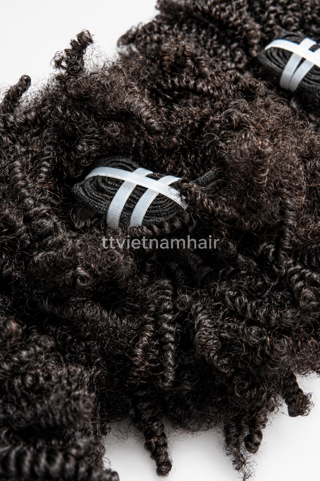 Afro Curly Hair Bundle – Natural Black 6–20 Inch | Virgin Super Double Drawn Vietnamese Hair