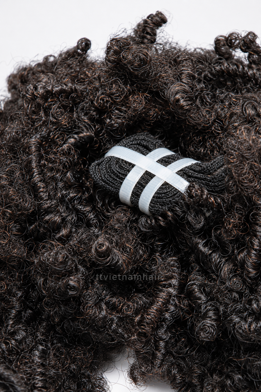 Afro Curly Hair Bundle – Natural Black 6–20 Inch | Virgin Super Double Drawn Vietnamese Hair