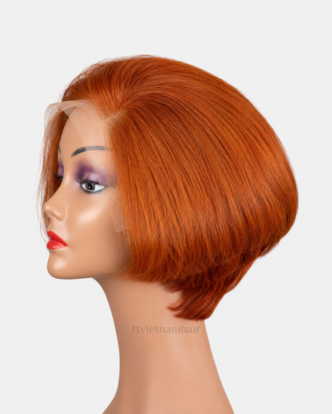 Copper Orange 13×4 Frontal Bob Wig