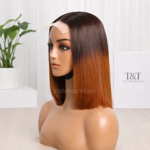 Ombre Brown 2×6 Closure Bob Wig by T&T VIETNAMHAIR