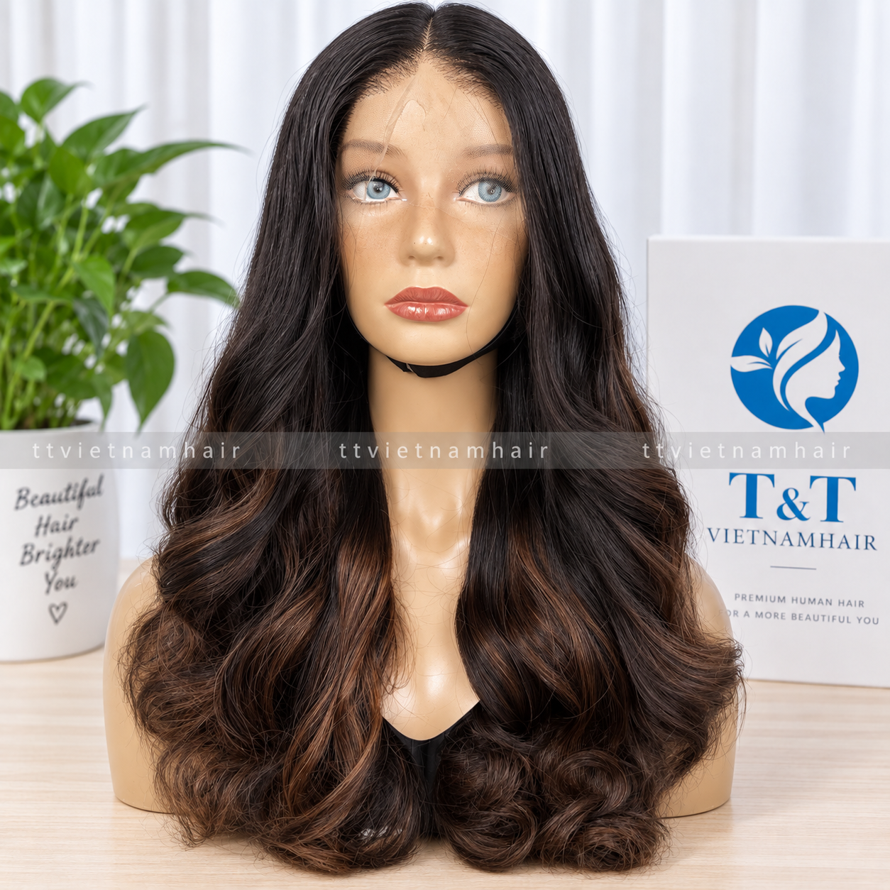Piano Brown Body Wave Lace Wig – Virgin & Raw Hair SDD