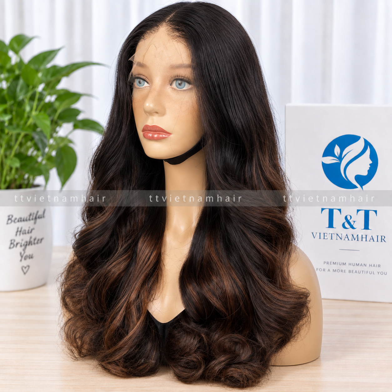 Piano Brown Body Wave Lace Wig – Virgin & Raw Hair SDD
