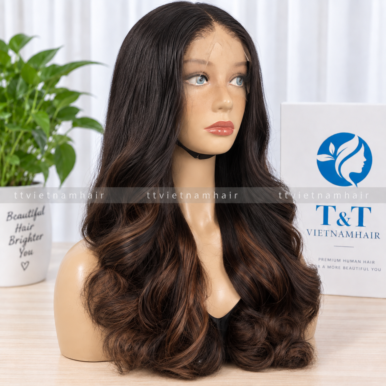 Piano Brown Body Wave Lace Wig – Virgin & Raw Hair SDD