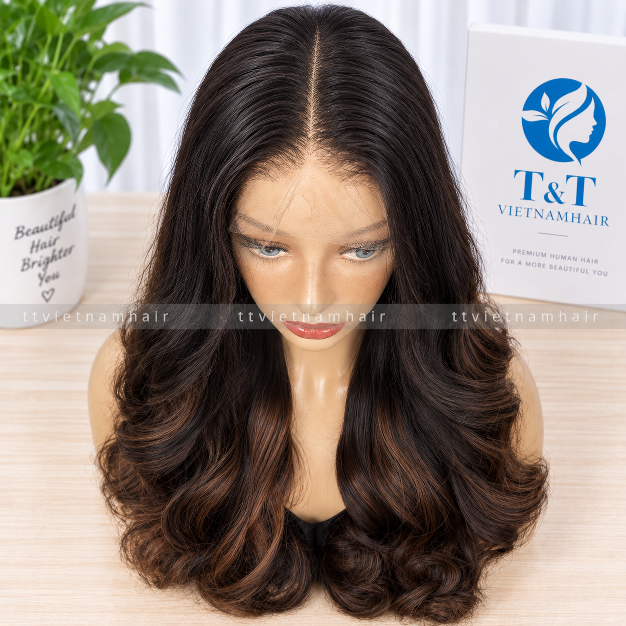 Piano Brown Body Wave Lace Wig – Virgin & Raw Hair SDD