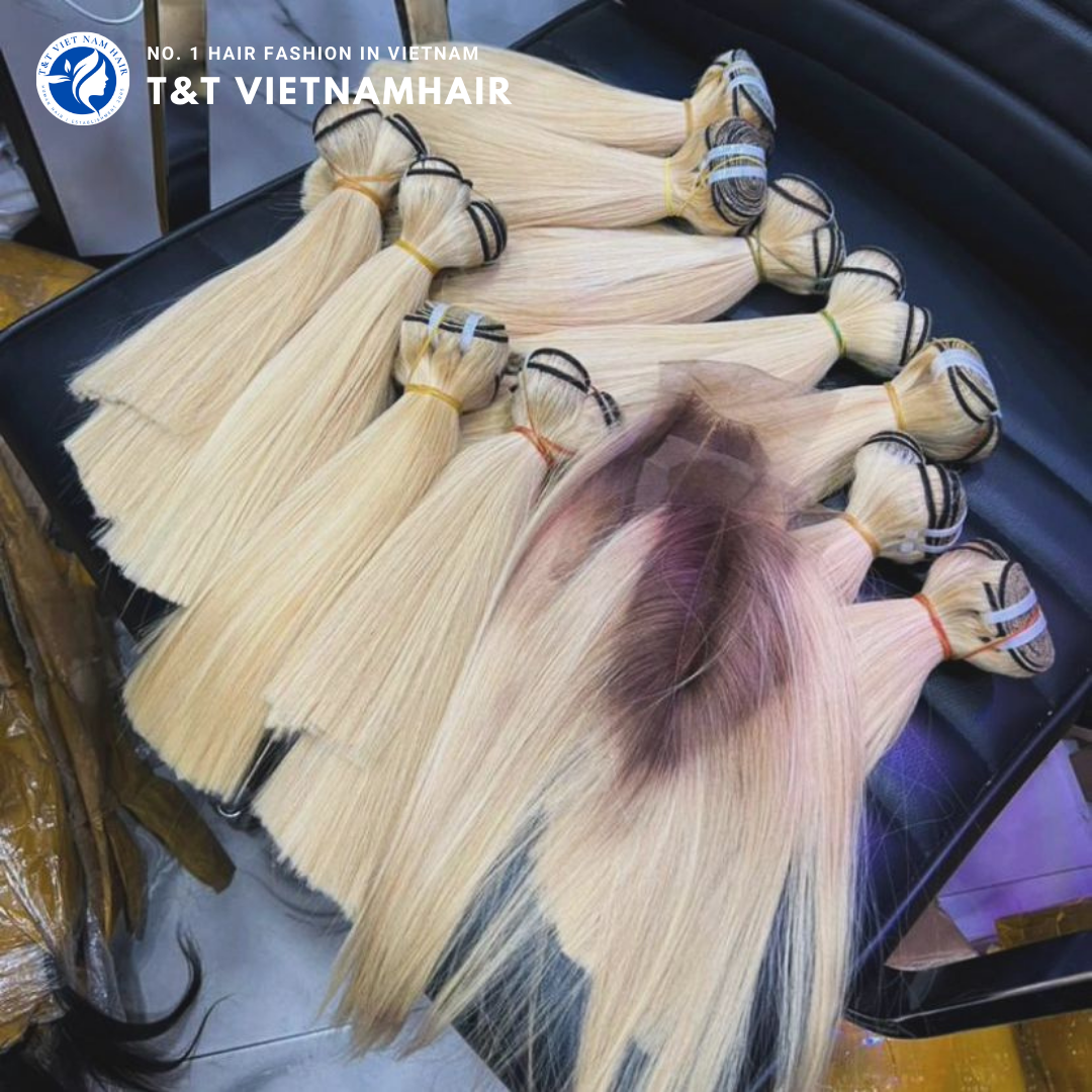 Ombre Honey Blonde Bone Straight Hair Bundles – 100g Virgin Hair SDD