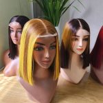 2x6 Bone Straight Closure Wig – Multi-Color Virgin Hair SDD