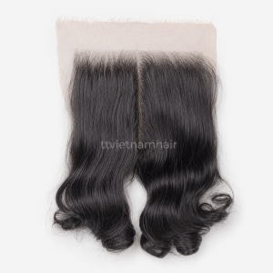 6×6 Natural Black Bouncy Curl Lace Closure